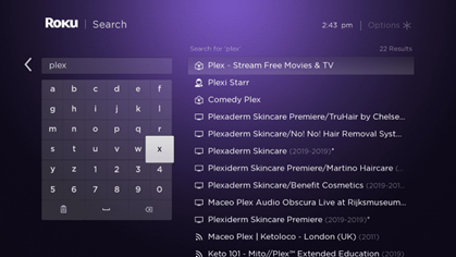How to unlock Roku TV through Plex - step 3