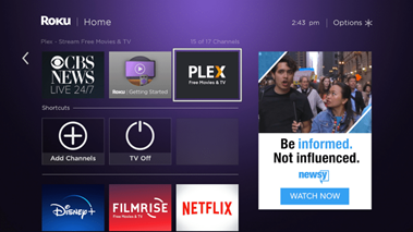 How to unlock Roku TV through Plex - step 7